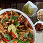 Quick Easy Pad Thai, A Healthy Recipe, make resturant like stir fry noodles