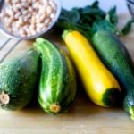 grilled zucchini ribbons with pesto and white beans – smitten kitchen