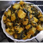 Aloo Methi Sabzi / Potato & Fenugreek Fry - VegCookBook by Praveena