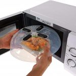 Microwave Cooking Gadgets Kitchen, Dining & Bar Microwave Food  Anti-Sputtering Cover With Handle Heat Resistant Lid Home & Garden