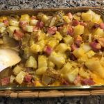 Ham and Potato Casserole with Cheese: Leftover ham recipe - West Via Midwest