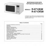 sharp double grill convection microwave oven manual
