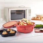Copper Chef Microwave Grill with Grill Press Lid and Accessories :  Amazon.co.uk: Home & Kitchen