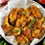 Oven Glazed Chicken Wings -