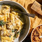 Agnolotti with Sweet Corn and Three Cheeses • ashcuoco