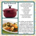 Bean Pot Cookbook | Celebrating Home Bean Pot | Celebrating Home Bean Pot  Cookbook | Bean Pot Beef & Broccoli Stew