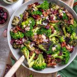 Charred Broccoli Salad with Hot Honey Dressing - Host The Toast