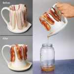 Ceramic Bacon Cooker Cup Microwave Kitchen Gadget Oven Safe Less Grease  Save - Royal Bacon Society