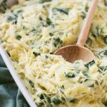 Cheesy Spinach and Artichoke Spaghetti Squash Bake (Low Carb) - Lauren Fit  Foodie