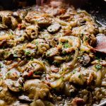 Chicken Liver Recipe with Bacon Onions & Mushroom Sauce - Munchkin Time