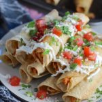 Easiest Baked Chicken Taquitos Recipe ~ Talking Meals