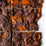 Chocolate Caramel Pretzel Bark – Modern Honey