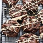 Brownie Hearts with a White Chocolate Drizzle - Jessie Bakes Treats