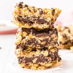No Bake Chocolate Peanut Butter Oat Bars - The Mindful Hapa