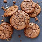 Chocolate Peanut Butter Cookies – Dark & Chewy (Flourless)