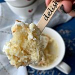 Coconut Mug Cake - Simple dessert for one, made in minutes.