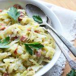 Savoury cabbage tart; tricolour cabbage - PassionSpoon recipes