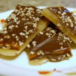 Easy Microwave Peanut Brittle with Chocolate - Munchkin Time