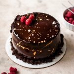 Chocolate and Raspberry Mousse Cake with Dark Chocolate Mirror Glaze • Cook  Til Delicious