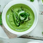 Creamy Avocado Pea Gazpacho (kid friendly) - Craving Avocados