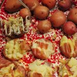 Rotisserie Pan Smashed Potatoes - DadCooksDinner