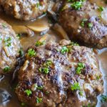 Hamburger Steak with Mushroom Gravy • Dance Around the Kitchen