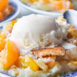 Easy Peach Cobbler • Dance Around the Kitchen