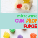 how to make easy microwave GUMDROP FUDGE -- fun holiday treat