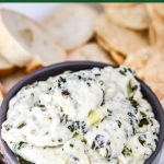 HOT SPINACH & ARTICHOKE DIP - Deliciously Sprinkled