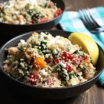 Lemon Feta Couscous With Spinach