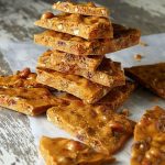 Easy Microwave Peanut Brittle with Chocolate - Munchkin Time