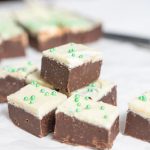 Easy 5 Ingredient Mint Chocolate Fudge Recipe - Thrifty Jinxy