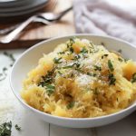 Parmesan Herb Microwave Spaghetti Squash | Super Easy Squash Recipe