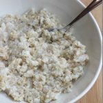 Savory Oatmeal with Cheddar and Fried Egg | Healthy Nibbles by Lisa Lin
