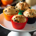 Eggless Chocolate Chip and Blueberry Muffins in microwave - My Tasty Curry