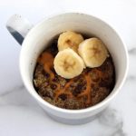 Banana Chocolate Chip Flax Mug Muffin - Healthy Breakfast or Dessert