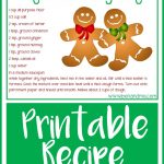 Gingerbread Play Dough Recipe {free printable} - Ben and Me