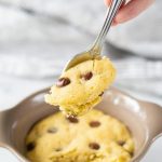 Chocolate Chip Mug Cookie - Gluten Free Cookie in 5 Minutes!