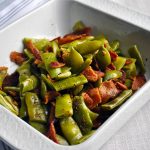 Microwave Green Beans with Bacon - A Little And A Lot