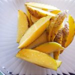 Oven-Crisp Garlic Potato Wedges - Vittles and Bits