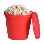 Silicone Microwave Popcorn Popper / Popcorn Maker, Red Collapsible Popcorn  Bowl with lid for home – BPA free – for Healthy Homemade Butter & Oil-Free  Recipes – Royal Collection Tools