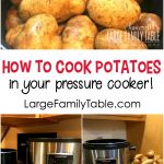 How to Cook Potatoes in the Electric Pressure Cooker | Large Family Cooking  - Large Family Table