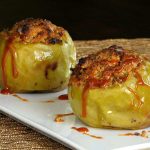 Grilled Stuffed Apples with Caramel Sauce