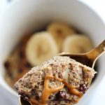 Banana Chocolate Chip Flax Mug Muffin - Healthy Breakfast or Dessert