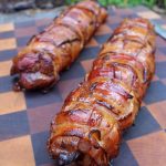 Bacon Wrapped Pork Tenderloin with Maple Glaze - Over The Fire Cooking