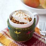 Easy Microwave Apple Crisp in a Mug | YellowBlissRoad.com