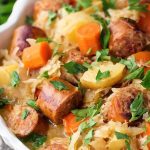 Pressure Cooker Kielbasa and Sauerkraut - DadCooksDinner