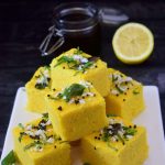 Instant Khaman Dhokla In Microwave/ Khaman Dhokla with Curd - Annapurnaz