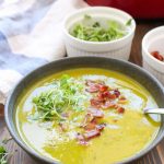 Kabocha Squash Bacon Soup (Paleo, Whole30, Low FODMAP)