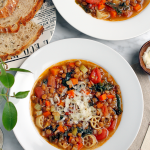 Easy Everyday Lentil Soup with Sausage - DASH diet friendly